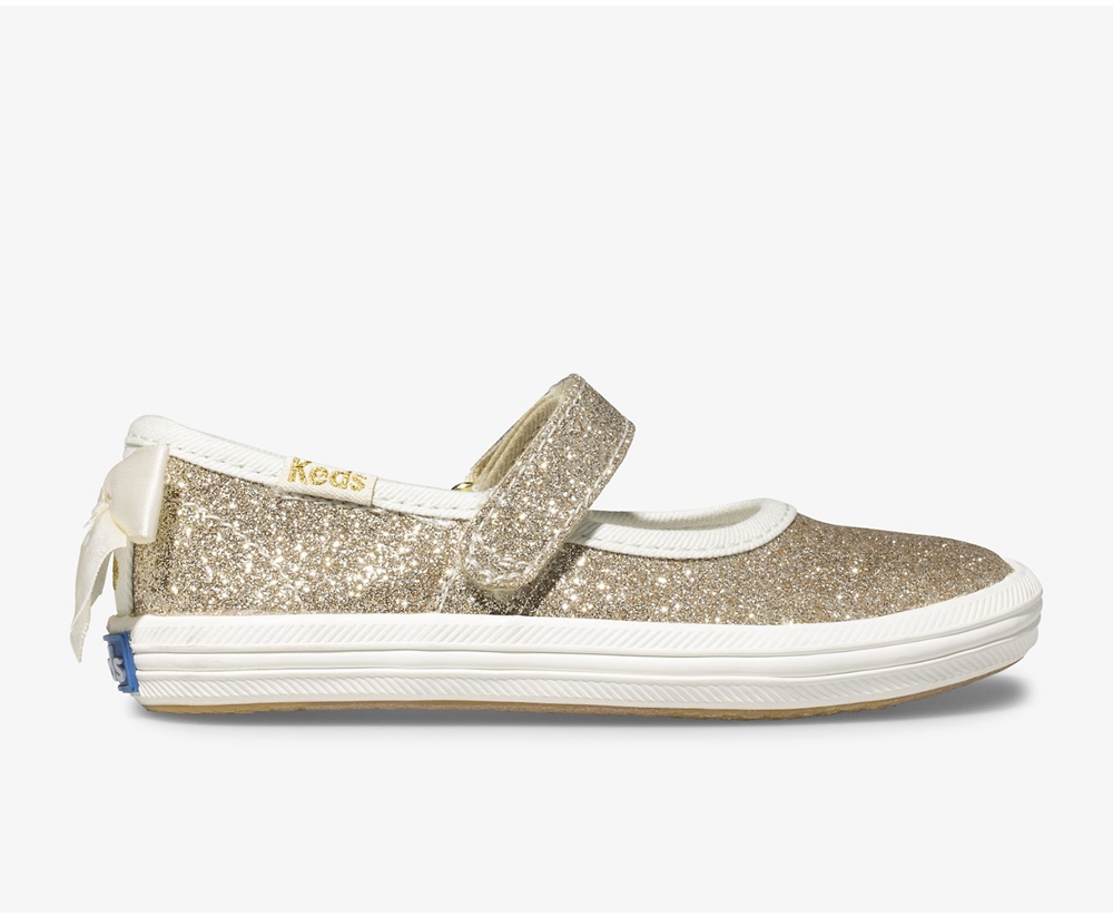 Slip Ons Keds Niña Dorados - Kate Spade New York Sloane Mj Glitter - 1079-LIGMD